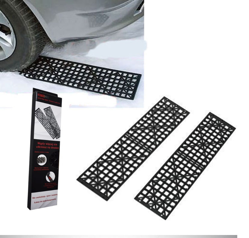 Car off the hook plate 1 pair of tire skid plate subsidence escape self-rescue self-driving off-road equipment snow and sediment
